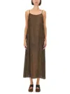 Uma Wang Sleeveless Dress In Brown