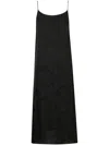 Uma Wang Brocade Scoop Neckline Midi Dress In Black