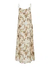 Uma Wang 'anaya' Multicolor Dress With Thin Straps And All-over Floral Print In Multicolor