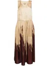 Uma Wang Anaya Dress In Neutrals
