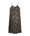 Uma Wang Long Dress Anaya Maxi Spaghetti Straps Floral In Black