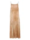 Uma Wang Anaya Maxi Dress In Brown