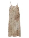 Uma Wang Anaya Midi Dress In Brown
