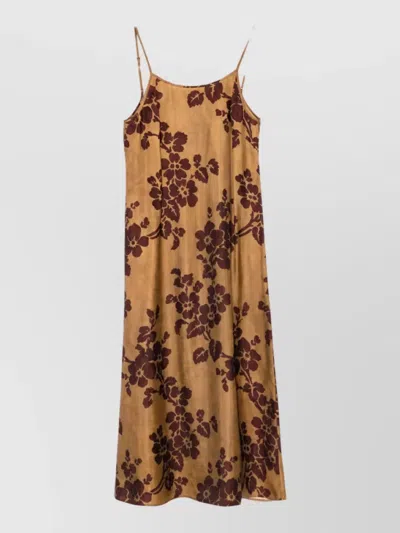 Uma Wang Anaya Printed Long Dress In Multi