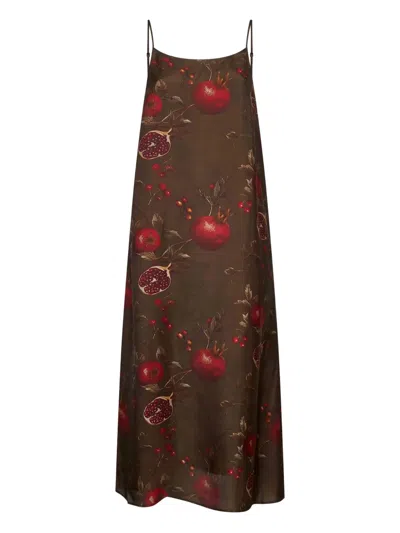 UMA WANG ANAYA PRINTED MIDI DRESS