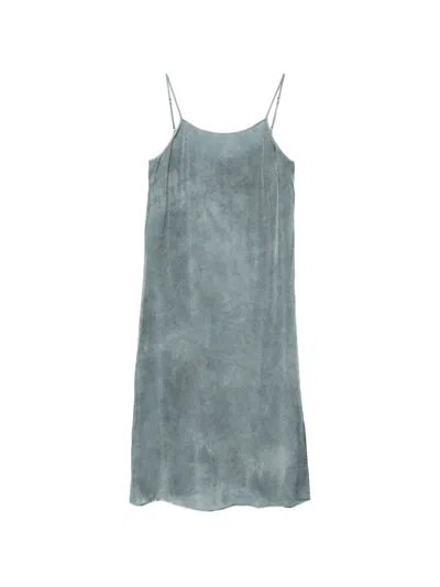 Uma Wang Anaya Slip Midi Dress In Blue