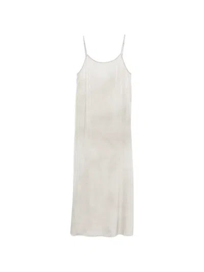 Uma Wang Anaya Spaghetti-strap Midi Dress In White