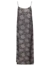 Uma Wang Long Dress Anaya Maxi Spaghetti Straps Floral In Multi