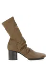 Uma Wang Round-head Short Boots In Brown