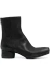 Uma Wang High Ballet Ankle Boots In Black