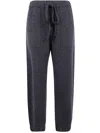 Uma Wang Casual Trousers With Drawstring And Pockets In Blue