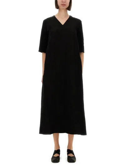 Uma Wang Apostle Dress In Polyester Slate In Black