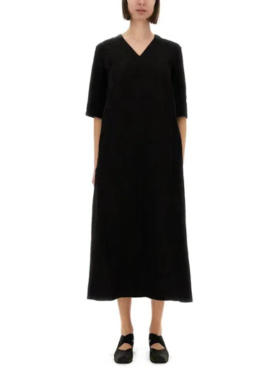 Uma Wang Apostle Dress In Polyester Slate In Black
