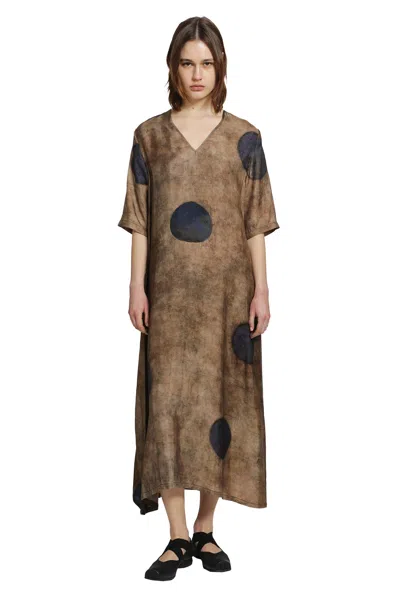 Uma Wang Apostle Dress In Brown