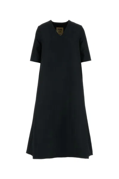 Uma Wang Apostle Dress In Polyester Slate In Black