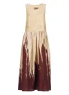 Uma Wang Anaya Dress In Beige