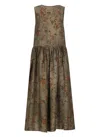 Uma Wang Floral Pattern Dress In Green