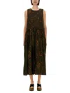 Uma Wang Ardal Dress Woman Tobacco In Green
