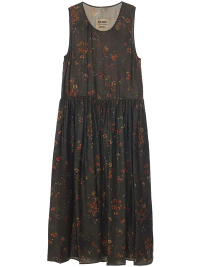 UMA WANG ARDAL DRESS WOMAN BROWN