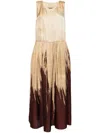 Uma Wang Anaya Dress In Multicolour