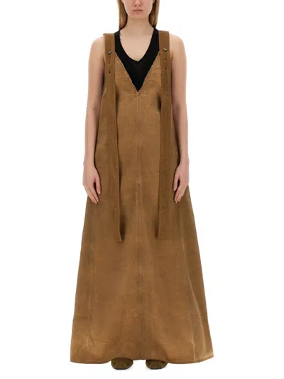 Uma Wang "aroma" Dress In Brown