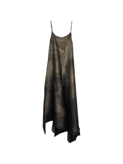 Uma Wang Spaghetti-strap Dress In Brown