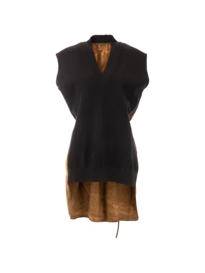 Uma Wang Asymmetric Dress In Neutral