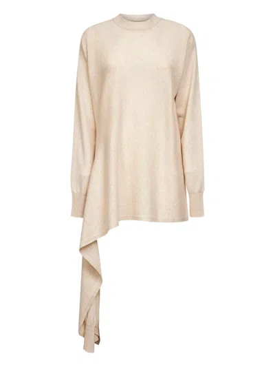 Uma Wang Asymmetric Sweater In Neutral
