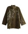 Uma Wang Asymmetric-front Casual Jacket In Green