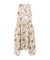 Uma Wang Avery Dress Woman White And Brown In White/brown
