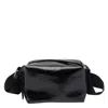 Uma Wang Rectangular Leather Small Shoulder Bag In Black