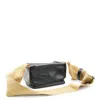 Uma Wang Textured Leather Shoulder Bag With Adjustable Strap In Black