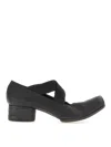 Uma Wang Lace-up Block Heel Shoes In Black