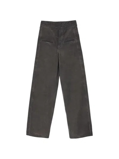 Uma Wang Ball Cotton Palazzo Pants In Gray