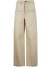 Uma Wang Trousers Having Back Pockets And Belt Loops In Neutral