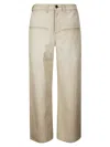 Uma Wang Trousers Having Back Pockets And Belt Loops In Neutral