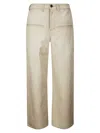 Uma Wang Trousers Having Back Pockets And Belt Loops In Neutral
