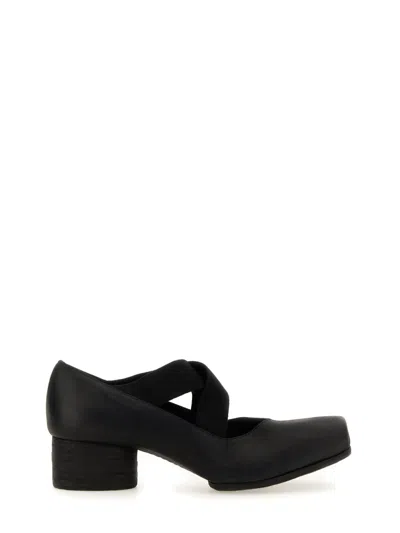 Uma Wang Ballerina In Pelle In Black