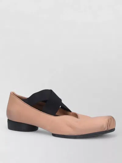 Uma Wang Ballerina Shoes Square Toe High Heels In Pink