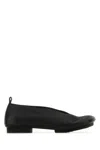Uma Wang Leather Ballet Flats With An Asymmetric Toe.