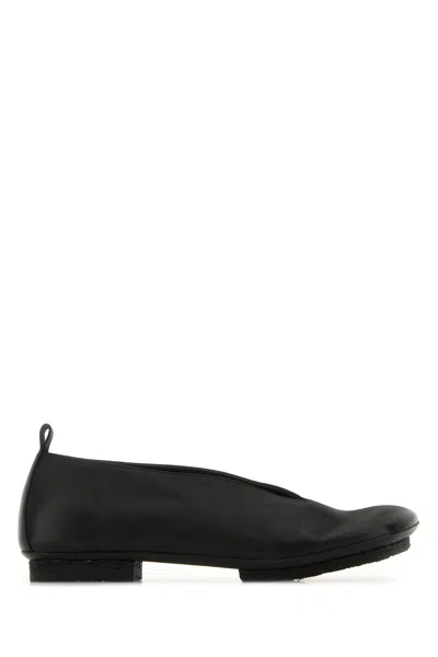 UMA WANG BALLERINE STONE IN PELLE NERA DONNA