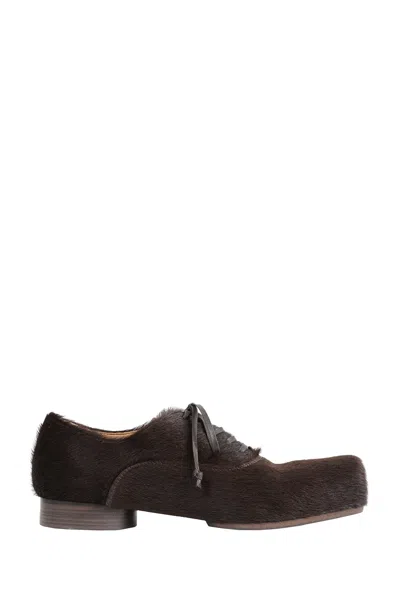 Uma Wang Ballet Derby Shoes In Brown