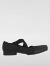 Uma Wang 23mm Square-toe Leather Ballerina Shoes In Black