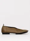 Uma Wang Olive Green Smooth Leather Ballet Shoes In Green