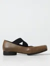 Uma Wang Square-toe Strap-detailed Ballerina Flats In Grün
