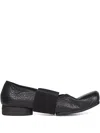 Uma Wang Ballet Flats With Elastic Band In Black