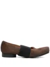 Uma Wang Ballet Flats With Elastic Band In Brown