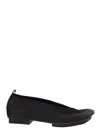 Uma Wang Leather Ballet Flats With An Asymmetric Toe. In Black