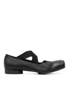 Uma Wang Leather Ballerinas In Black