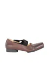 Uma Wang Crossover-strap Ballerina Shoes In Brown
